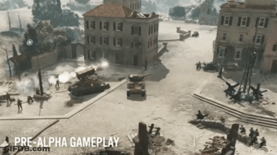 Company Of Heroes 2 Tank Firing GIF