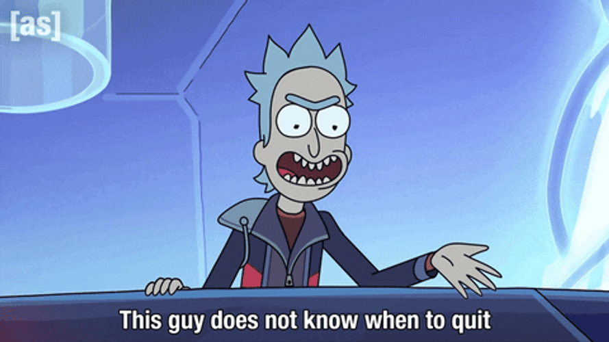 Competitive Rick Sanchez GIF