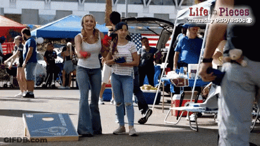 Competitive Tailgater Cornhole GIF