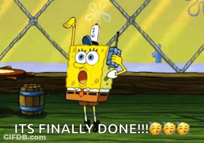 Completed SpongeBob SquarePants Dancing GIF