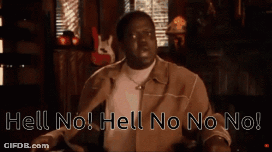 Completely Disagree Bernie Mac Hell No GIF