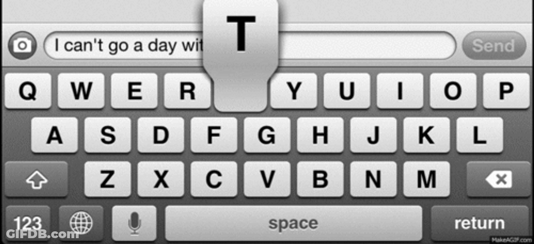Composing In Love Sweet Text Message GIF