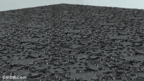 Computer Chip On Gray And Blue Circuit Board GIF