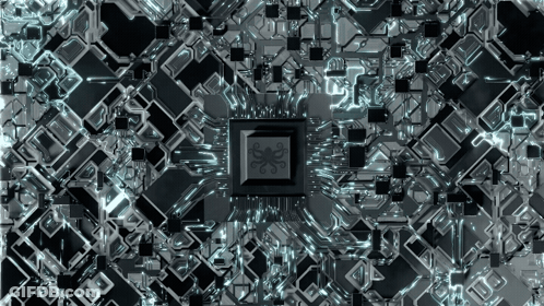 Computer Chip With Octopus GIF