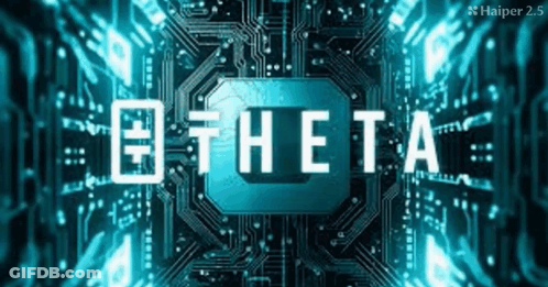 Computer Chip With Theta GIF