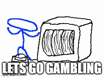 Computer Drawing Let's Go Gambling GIF