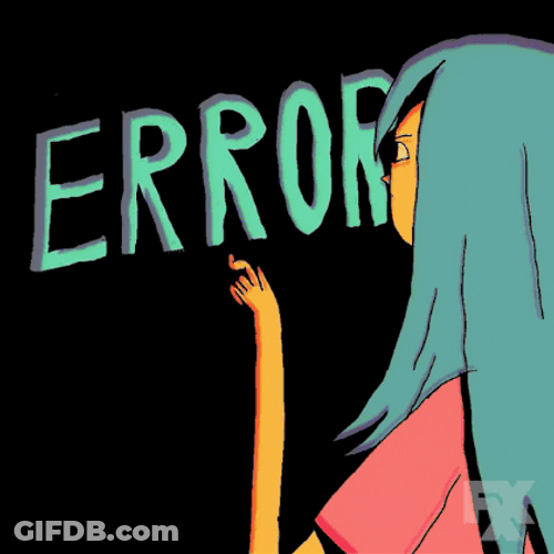 Computer Error Girl Glitch GIF
