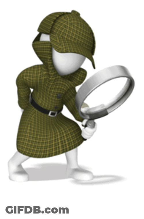 Computer Generated Animation Man Searching GIF