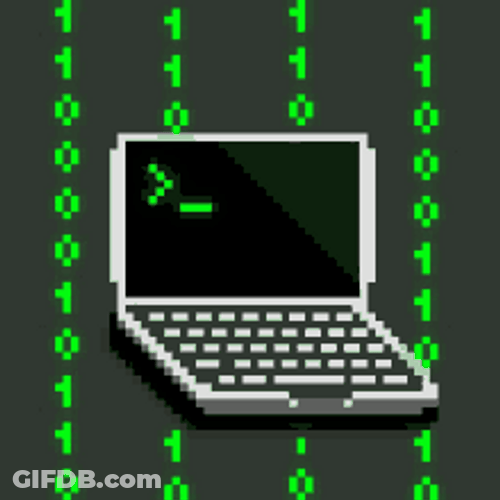 Computer Hacking Blinking Line GIF