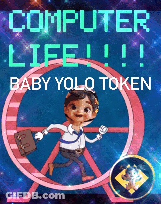 Computer Life Baby Yolo Token GIF
