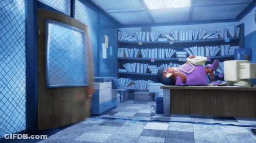 Computer Monitor On Desk GIF