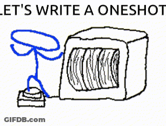 Computer Monitor Saying Let's Write A Oneshot GIF