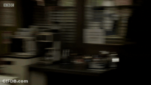 Computer Monitor With Scanned Police File GIF