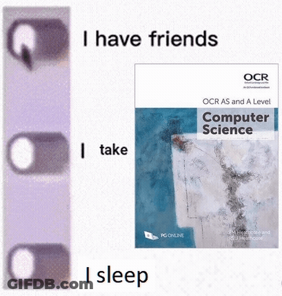 Computer Science OCR AS A Level Book Face GIF