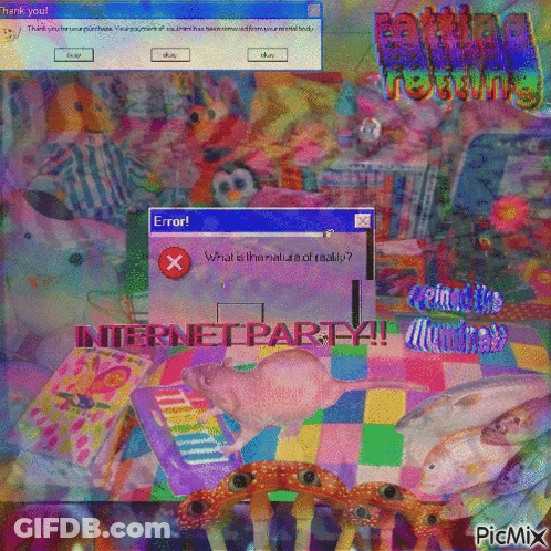 Computer Screen Error Message Internet Party GIF