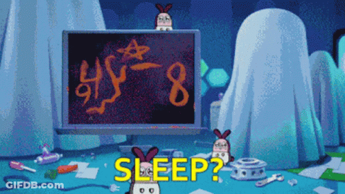 Computer Screen Number 8 Sleep GIF