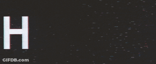 Computer Screen Saying Hello GIF