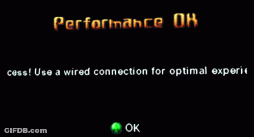 Computer Screen Saying Performance Ok GIF