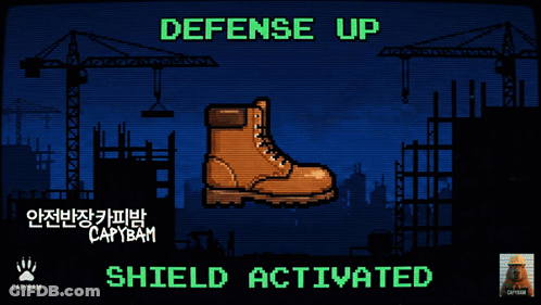 Computer Screen Shield Activated Defense Up GIF