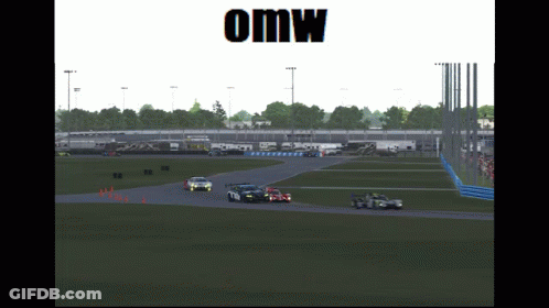 Computer Screen Showing Race Track Omw GIF