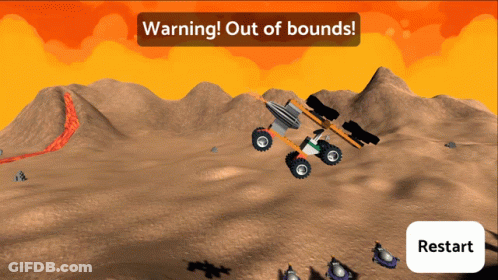 Computer Screen Warning Out Of Bounds GIF