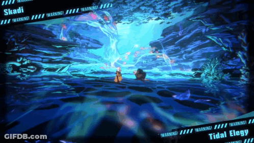 Computer Screen Warning Skadi GIF