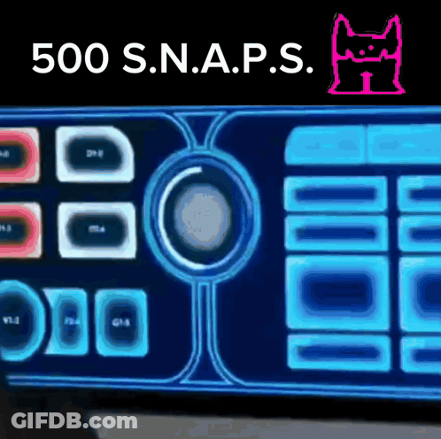 Computer Screen With 500 S.N.A.P.S GIF