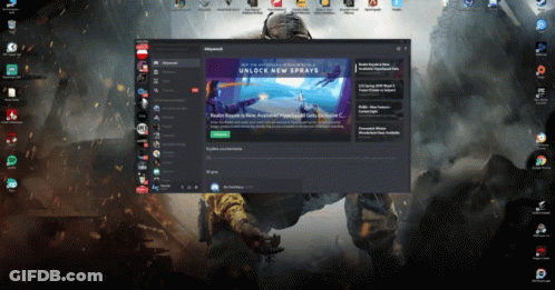 Computer Screen With Discord Window GIF