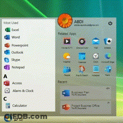 Computer Screen With Flower And Abdi GIF