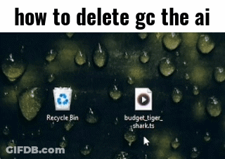 Computer Screen With Recycle Bin And Budget Tiger Icons GIF