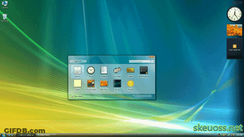 Computer Screen With Skeuoss.net Header GIF