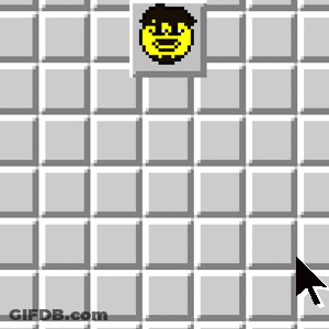 Computer Screen With Smiley Face And Number 1 GIF