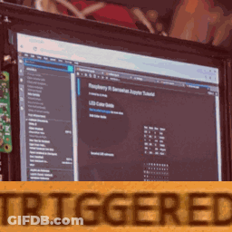 Computer Screen With Triggered Text GIF