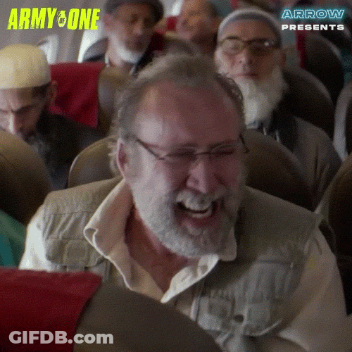 Con Air Nicolas Cage Plane Ride GIF