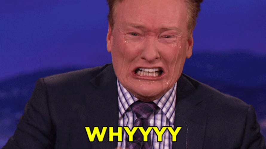 Conan O'Brien Crying Why GIF