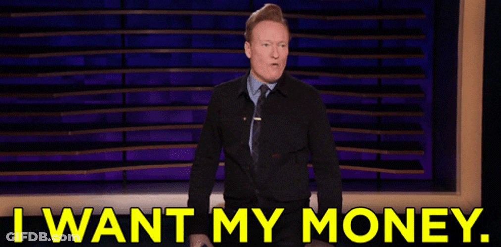Conan O'Brien Pay Me GIF