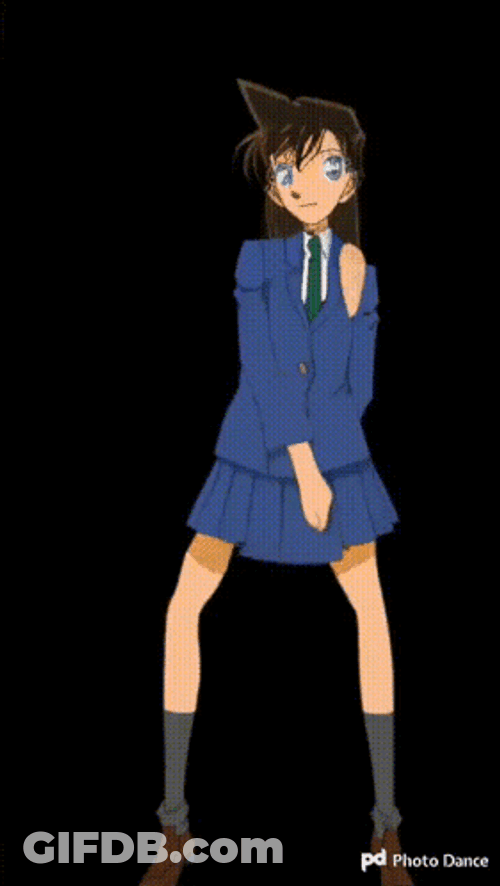 Conan Ran Mouri Dancing GIF