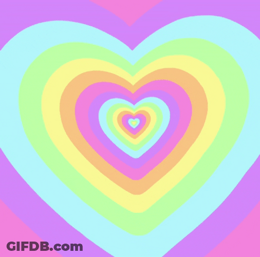 Concentric Heart Tunnel GIF