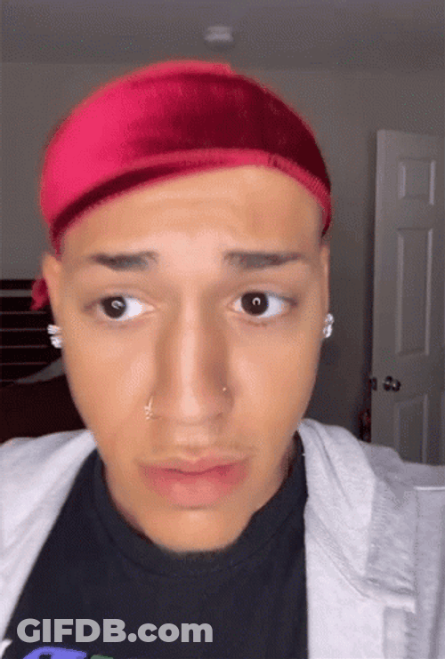 Concerned AceBKing Vlogger Side Eye GIF