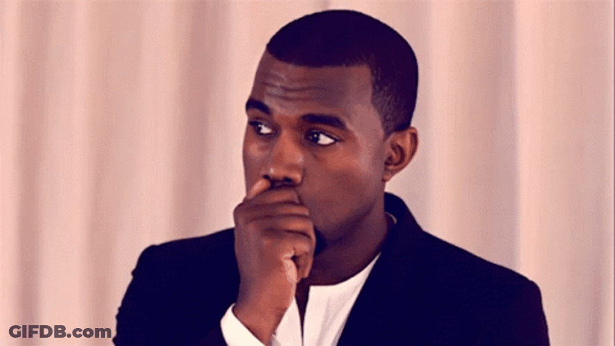 Concerned Kanye West Worried Thinking GIF