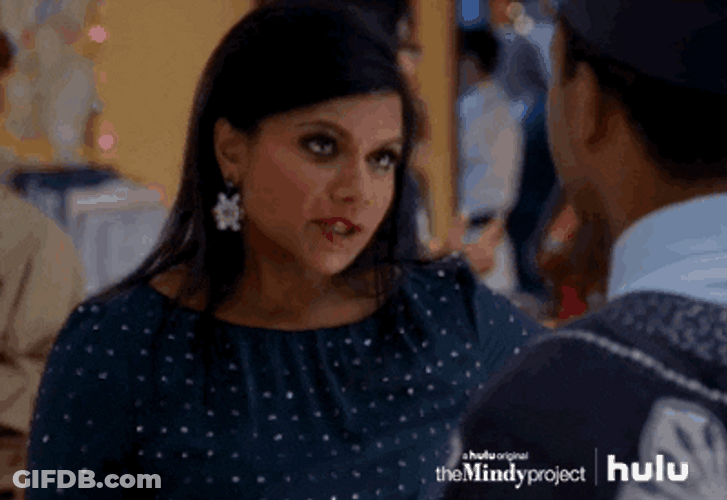Concerned Mindy Kaling The Mindy Project GIF