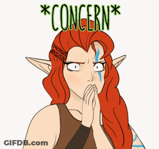Concerned Niamh Elf Red Hair GIF
