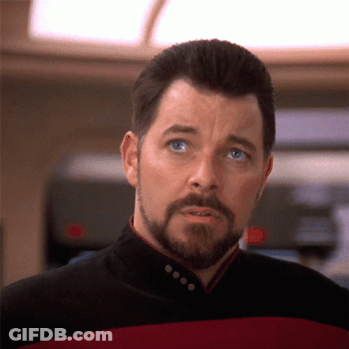 Concerned Star Trek William T. Riker GIF