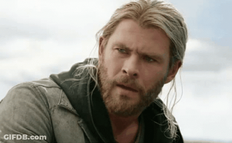 Concerned Thor Chris Hemsworth GIF