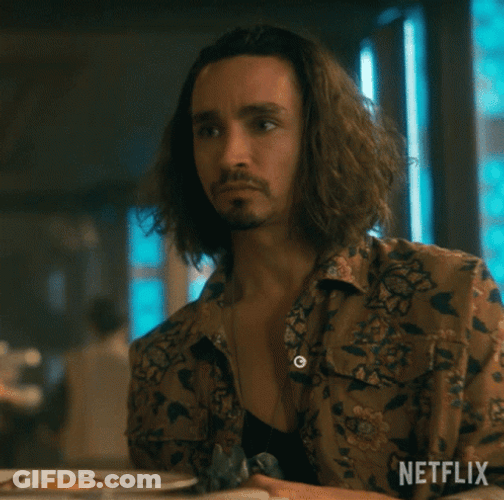Concerned Umbrella Academy Klaus GIF