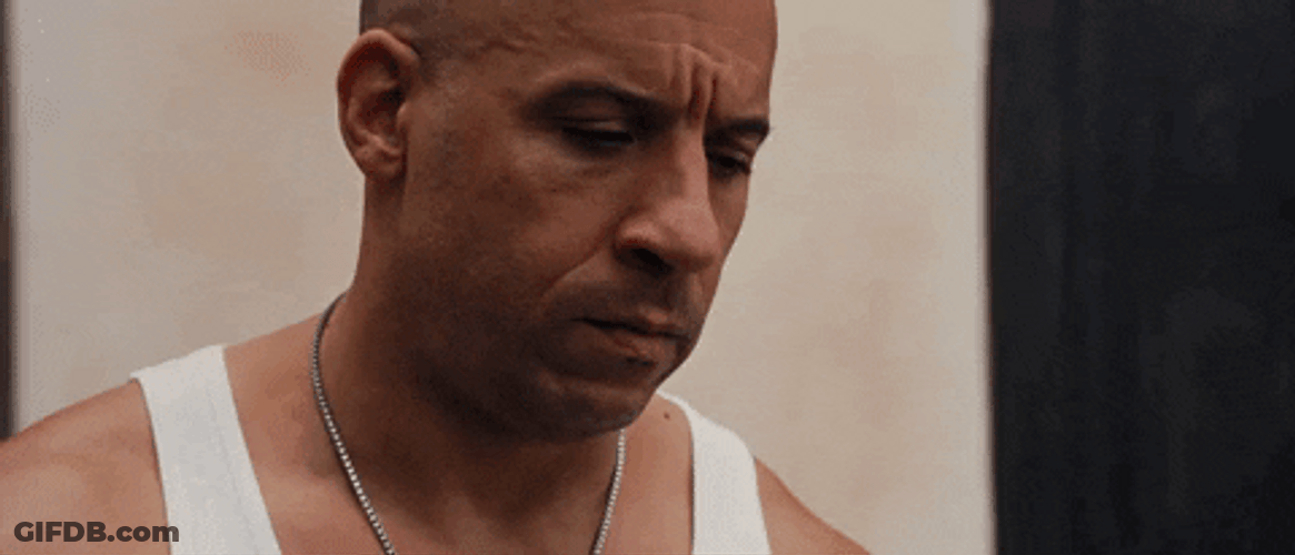 Concerned Vin Diesel Fast And Furious GIF