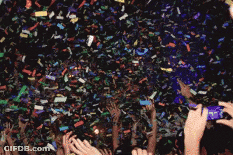 Concert Celebration Confetti GIF