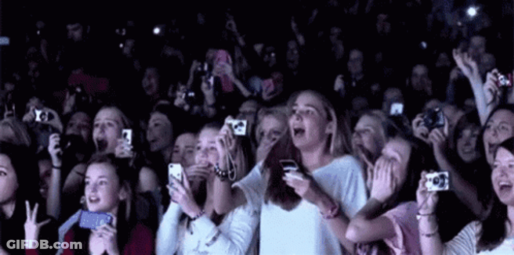 Concert Fans Screaming GIF