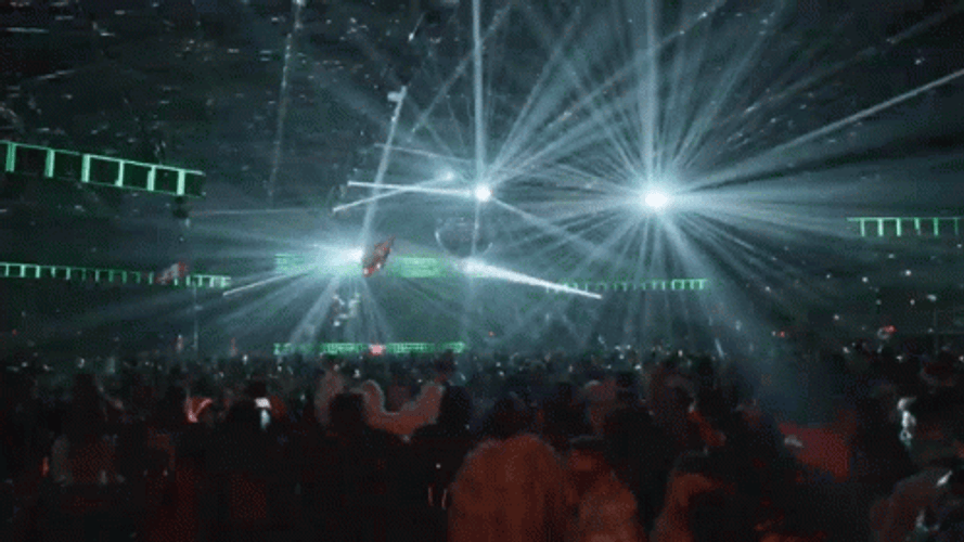 Concert Party Flashing Laser Lights GIF