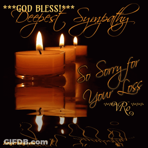 Condolence God Bless Deepest Sympathy GIF